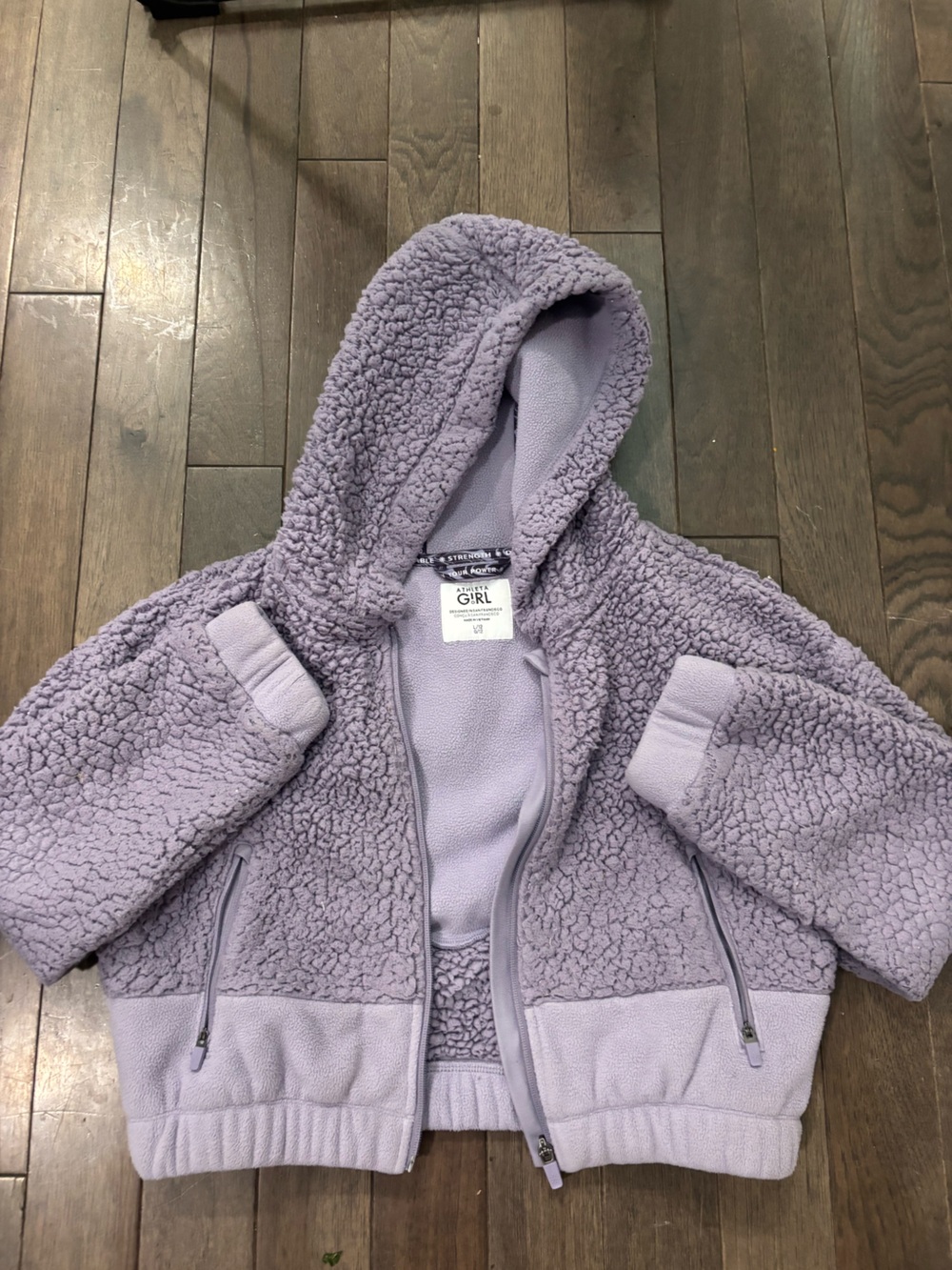 Athleta girl zip up fleece